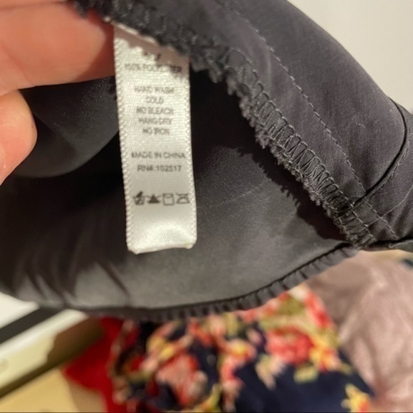 NWT Soprano Nordstrom Evening Dress V-neck Small Gray/ Green Silk Mini Dress - Picture 10 of 13